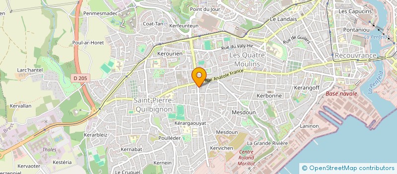 localisation de l'entreprise SCI DU PORTZIC à BREST
