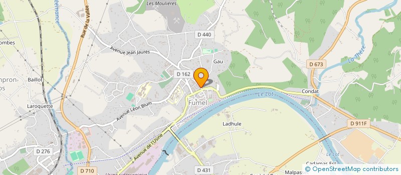 localisation de l'entreprise SCI DU POSTEL  FUMEL