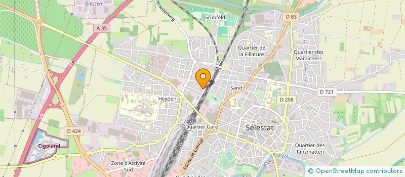 localisation de l'entreprise SCI DU POSTWEG  BINDERNHEIM