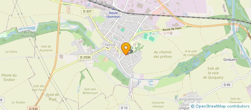 localisation de l'entreprise SCI DU POT D ETAIN  NESLE