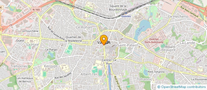 localisation de l'entreprise SCI DU POT D'ETAIN  VANNES