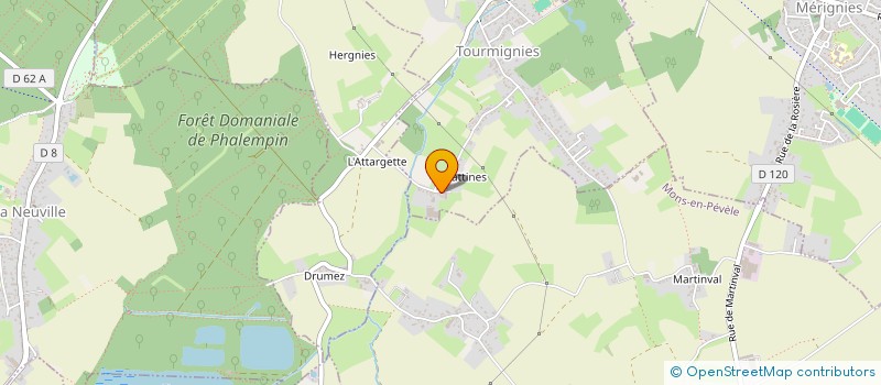 localisation de l'entreprise SCI DU POT DE FER  TOURMIGNIES