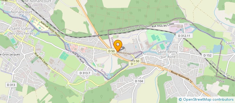 localisation de l'entreprise SCI DU POTEAU à SAINT-REMY-SUR-AVRE