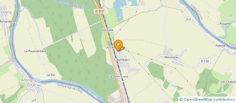 localisation de l'entreprise SCI DU POTEAU ROUGE  LES ORMES