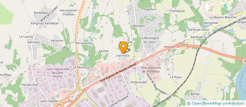 localisation de l'entreprise SCI DU POTTIER  CAUDAN