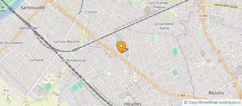 localisation de l'entreprise SCI DU POTTOCK  HOUILLES