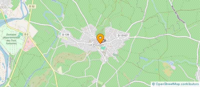 localisation de l'entreprise SCI DU POUGET  LE POUGET