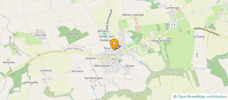 localisation de l'entreprise SCI DU POUL  POULLAN-SUR-MER