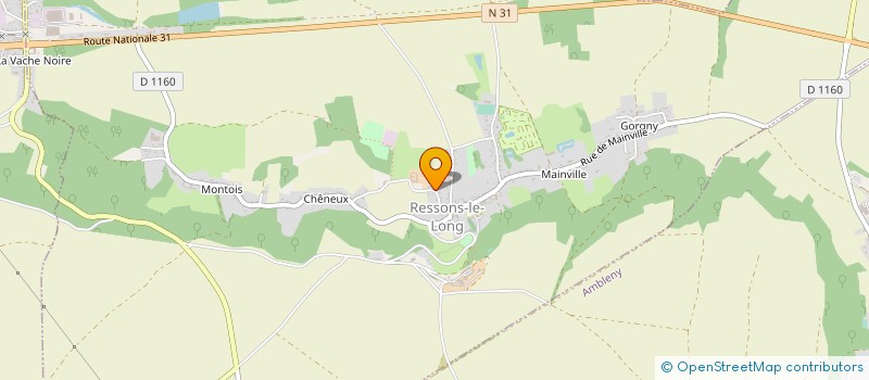 localisation de l'entreprise SCI DU POULANDON  RESSONS-LE-LONG