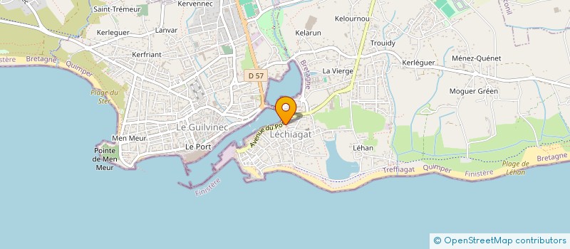 localisation de l'entreprise SCI DU POULDU  TREFFIAGAT