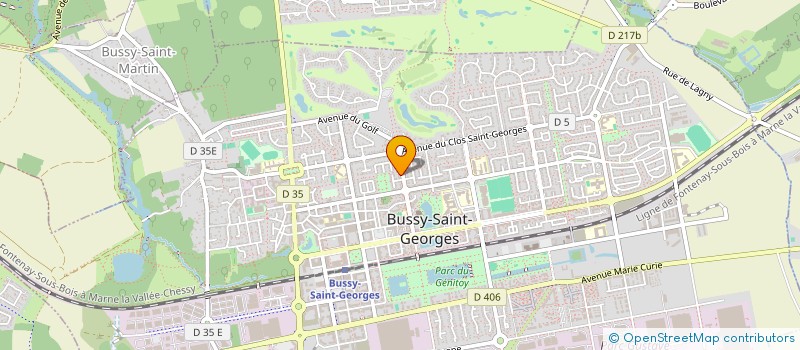 localisation de l'entreprise SCI DU POULOT  BUSSY-SAINT-GEORGES