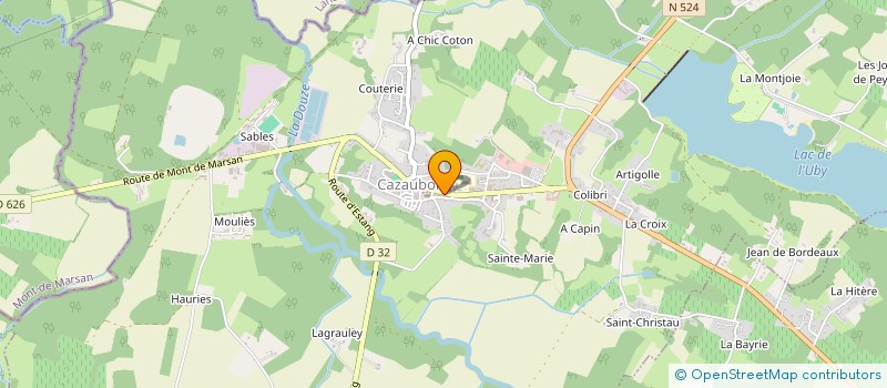 localisation de l'entreprise SCI DU POUSSOIR  CAZAUBON