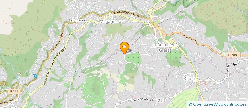 localisation de l'entreprise SCI DU POUSSON  CHATEAUNEUF-GRASSE