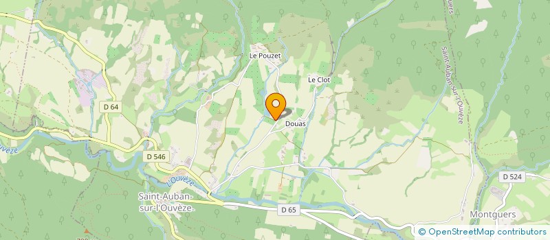 localisation de l'entreprise SCI DU POUZET  SAINT-AUBAN-SUR-L'OUVEZE