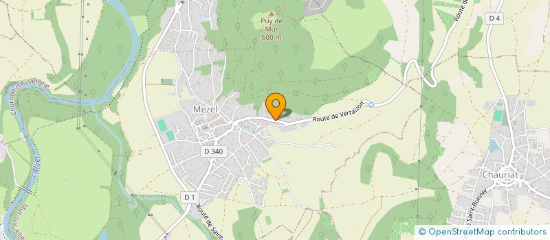 localisation de l'entreprise SCI DU PRADAL  MUR-SUR-ALLIER