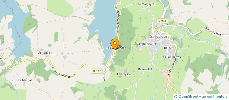 localisation de l'entreprise SCI DU PRADAL  SALLES-CURAN