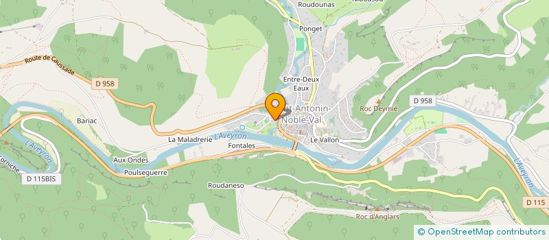 localisation de l'entreprise SCI DU PRADEL  SAINT-ANTONIN-NOBLE-VAL