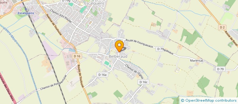 localisation de l'entreprise SCI DU PRADELOT  BELBERAUD