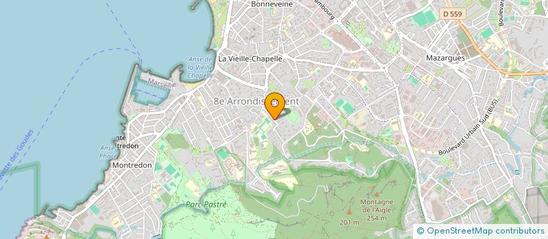 localisation de l'entreprise SCI DU PRADO ET DE LA PLAGE à MARSEILLE