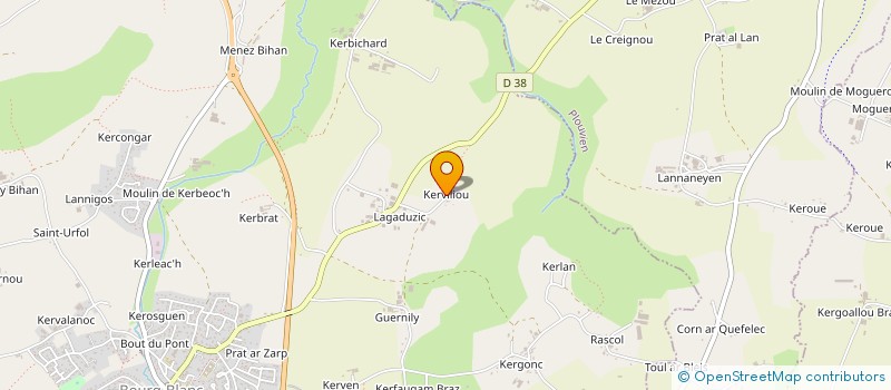 localisation de l'entreprise SCI DU PRAT  BOURG-BLANC