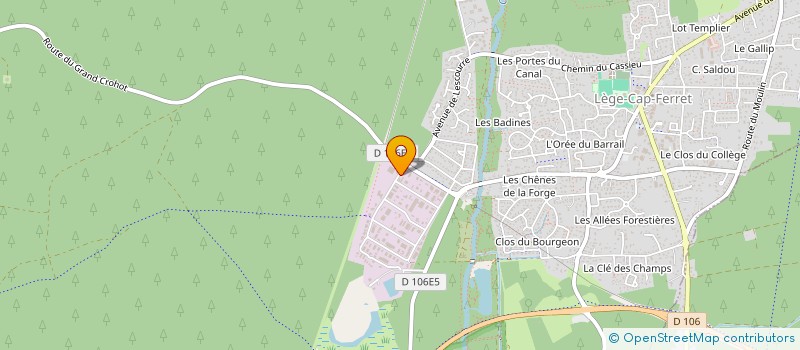 localisation de l'entreprise SCI DU PRAYA à LEGE-CAP-FERRET