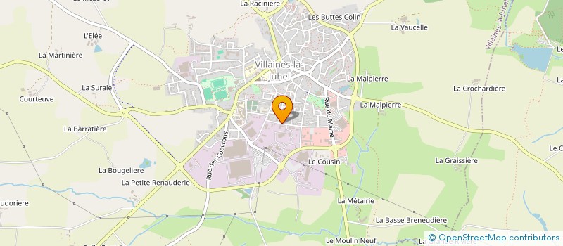 localisation de l'entreprise SCI DU PRE  VILLAINES-LA-JUHEL