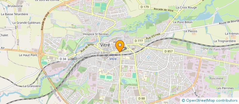 localisation de l'entreprise SCI DU PRE  VITRE