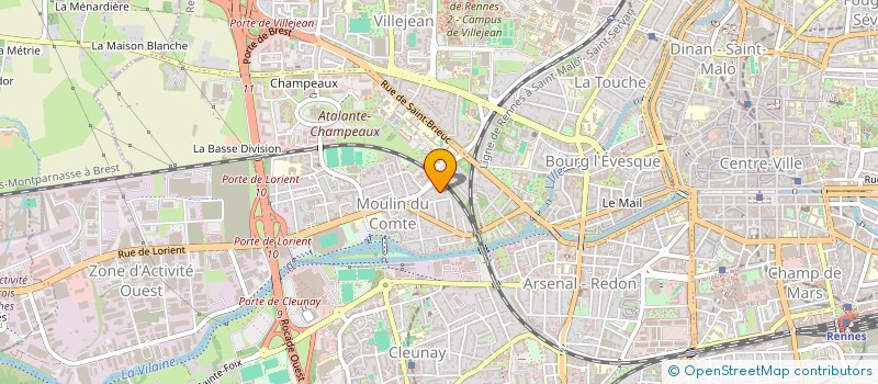 localisation de l'entreprise SCI DU PRE  RENNES