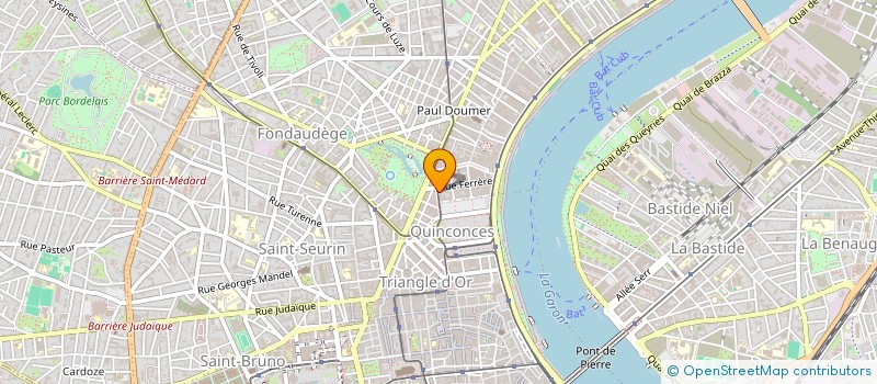 localisation de l'entreprise SCI DU PRE AUSSONNE  BORDEAUX