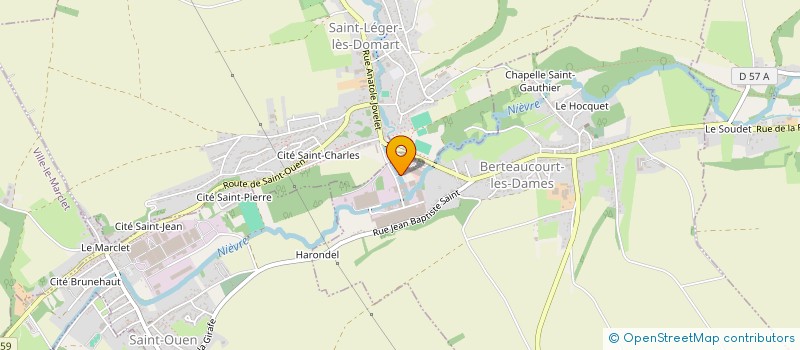 localisation de l'entreprise SCI DU PRE AUX FOINS  BERTEAUCOURT-LES-DAMES