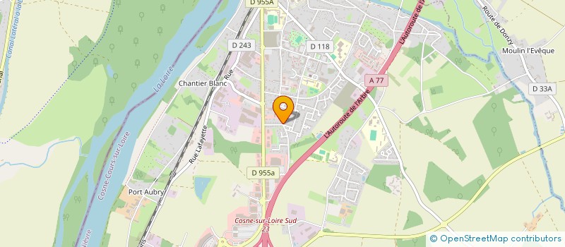 localisation de l'entreprise SCI DU PRE AUX MERLES à COSNE-COURS-SUR-LOIRE