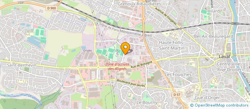 localisation de l'entreprise SCI DU PRE-BOUDIER à LAVAL