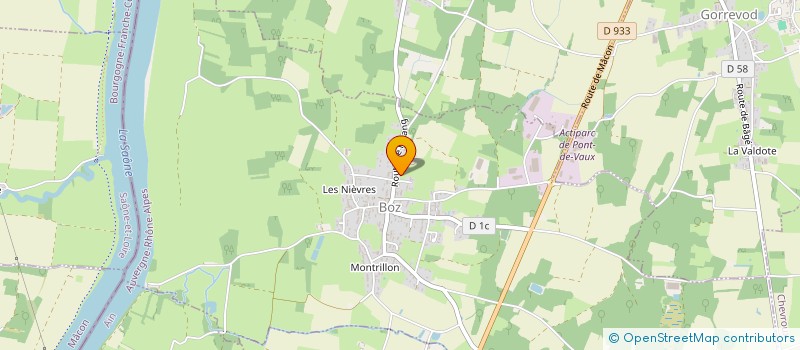 localisation de l'entreprise SCI DU PRE D'AMONT  SAINT-CHRISTOPHE-EN-BRESSE