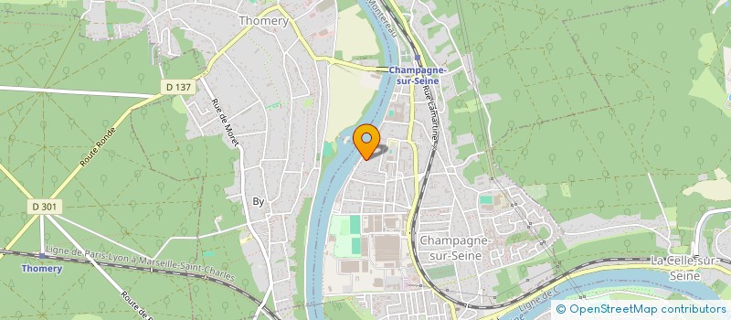 localisation de l'entreprise SCI DU PRE DE L ECLUSE  CHAMPAGNE-SUR-SEINE