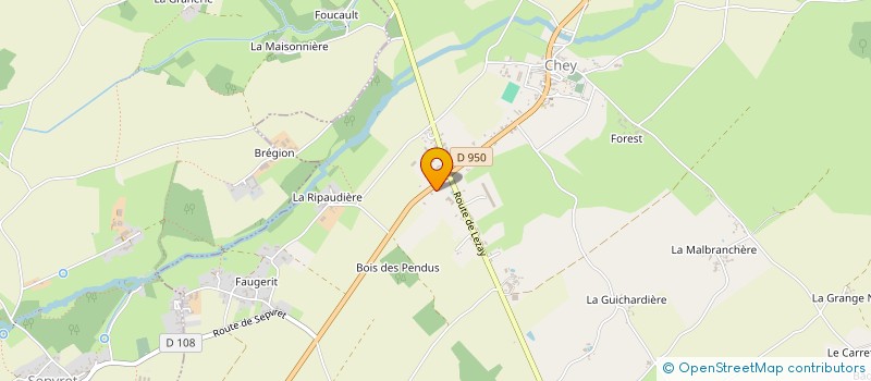 localisation de l'entreprise SCI DU PRE DE L'ETANG  LEZAY