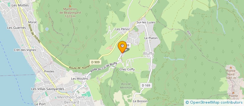 localisation de l'entreprise SCI DU PRE DE LA CROIX  BLUFFY