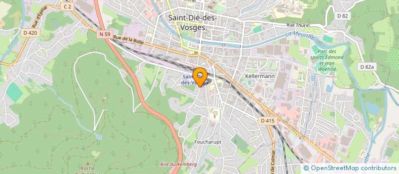 localisation de l'entreprise SCI DU PRE DES DAMES à SAINT-DIE-DES-VOSGES