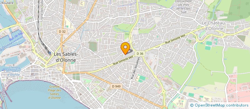 localisation de l'entreprise SCI DU PRE DES JONCS à LES SABLES D'OLONNE