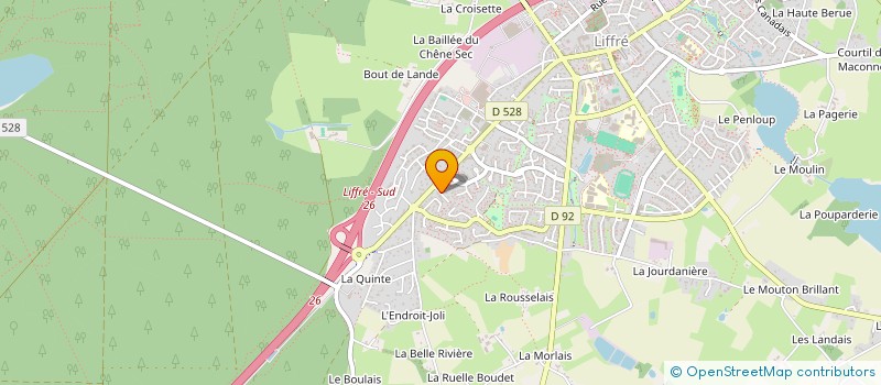 localisation de l'entreprise SCI DU PRE DES MARES  LIFFRE