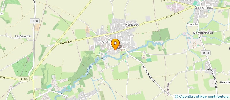 localisation de l'entreprise SCI DU PRE DES MOUTONS  ARS-SUR-FORMANS