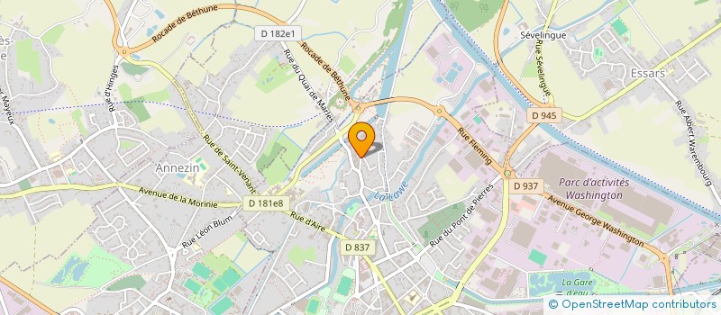 localisation de l'entreprise SCI DU PRE DES SOEURS  BETHUNE