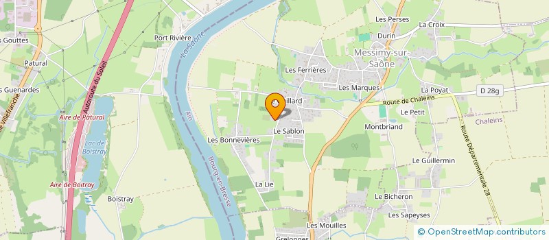 localisation de l'entreprise SCI DU PRE DU PUITS  MESSIMY-SUR-SAONE