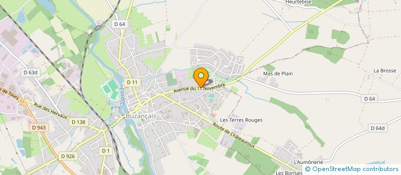 localisation de l'entreprise SCI DU PRE DUMET à BUZANCAIS