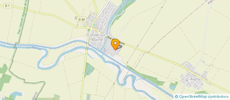 localisation de l'entreprise SCI DU PRE GOND  AY-CHAMPAGNE