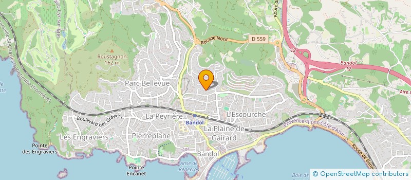 localisation de l'entreprise SCI DU PRE GOUGEON à BANDOL
