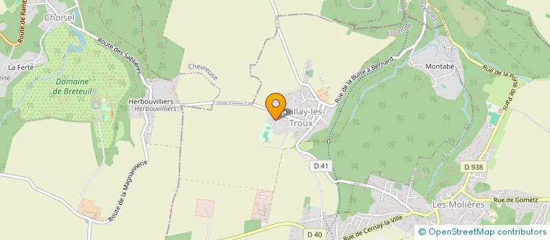 localisation de l'entreprise SCI DU PRE HAINAULT  BOULLAY-LES-TROUX