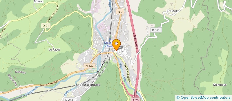 localisation de l'entreprise SCI DU PRE JUNY à MASSIAC