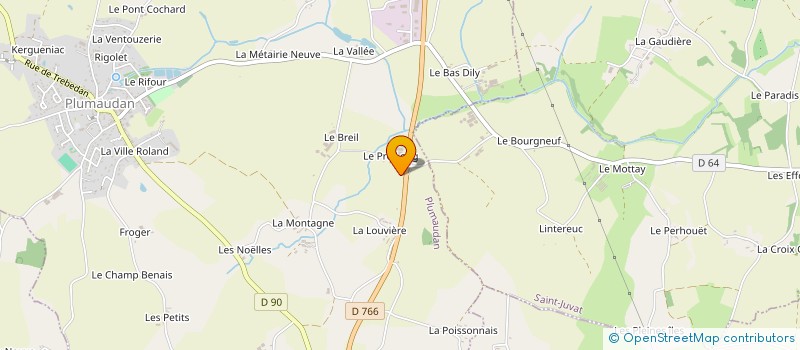 localisation de l'entreprise SCI DU PRE LONG  PLUMAUDAN