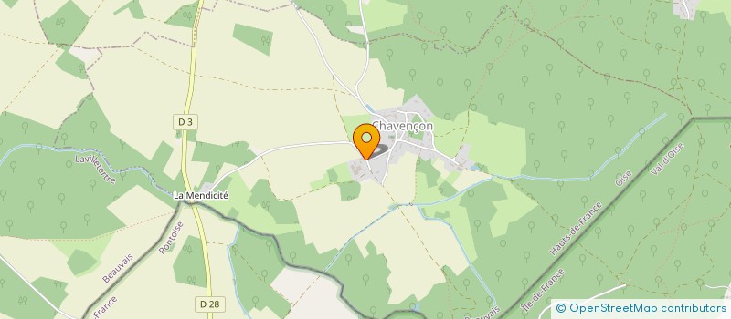 localisation de l'entreprise SCI DU PRE LULU  CHAVENCON