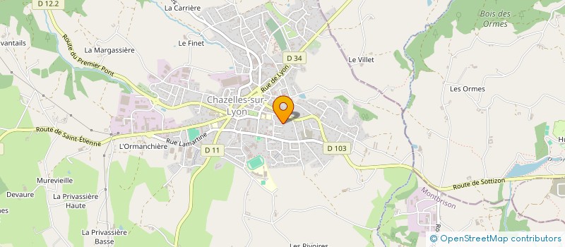 localisation de l'entreprise SCI DU PRE MONTFOUR  CHAMBOST-LONGESSAIGNE